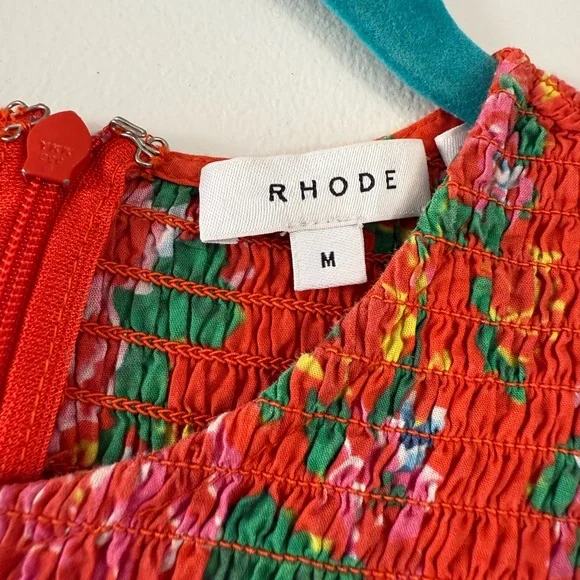 RHODE Zola Smocked Midi Dress - Picture 6 of 7